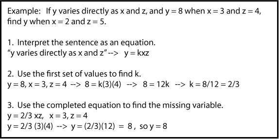 Direct Variation