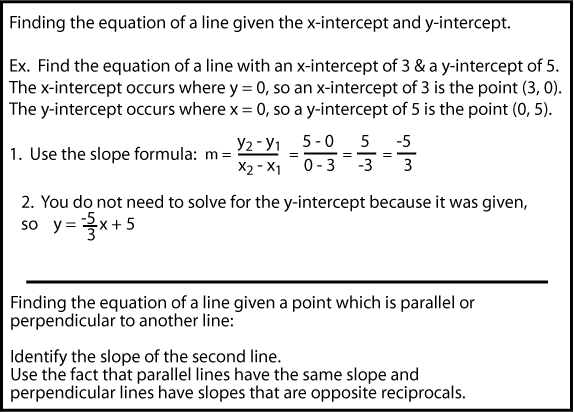 Writing Linear Equations